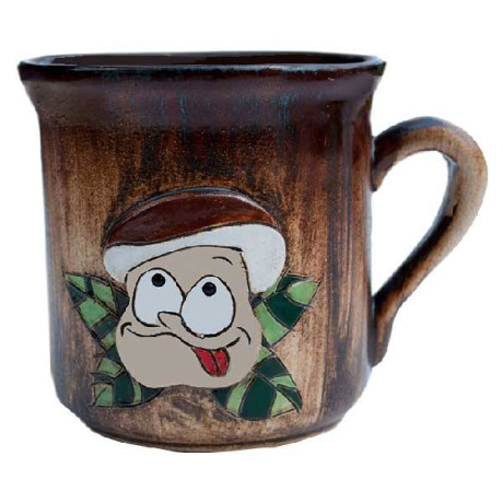 Keramický hrnček pre hubárov 0,5 l