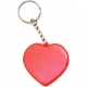 Prívesok na kľúče v tvare srdca červený