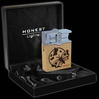 Luxusný drevený zapaľovač Honest Flying butterfly  v darčekovej krabičke