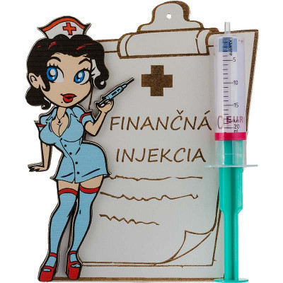 Finančná injekcia žena - darujte peniaze štýlovo