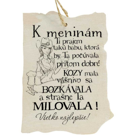 Meninové prianie pre muža