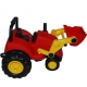 Červený traktor do piesku