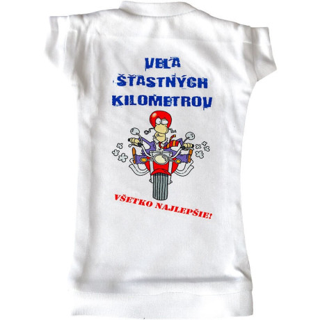 Vtipné tričko na fľašu pre motorkára