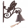 Kovový zvonček na dvere s motýľom