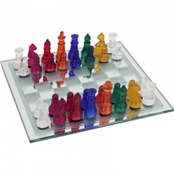 Veľké sklenené šachy width=