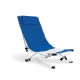 Plážová stolička s oceľovou konštrukciou - modrá