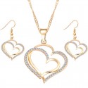 Súprava náhrdelník s náušničkami HEART