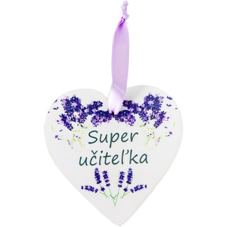 Srdiečko pre super učiteľku - darček pre učiteľku