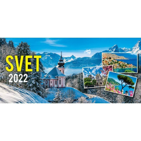 Mesačný stolový kalendár Svet 2022