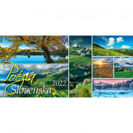 Stolný riadkový kalendár Poézia Slovenska 2022