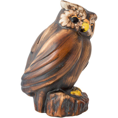 Sovička - porcelánová pokladnička Na dovolenku