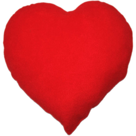 Červený plyšový vankúšik pre zaľúbených na Valentína