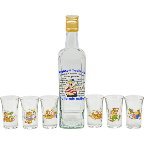 Fľaša s pohárikmi – pre dokonalých