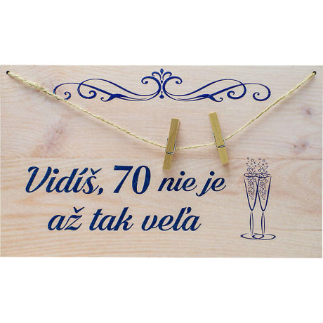 Vidíš, 70 nie je až tak veľa – vtipná tabuľka