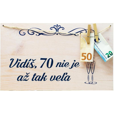 Vidíš, 70 nie je až tak veľa – vtipná tabuľka