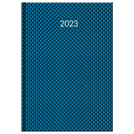 13 mesačný denný diár na rok 2023 modrý veľký formát