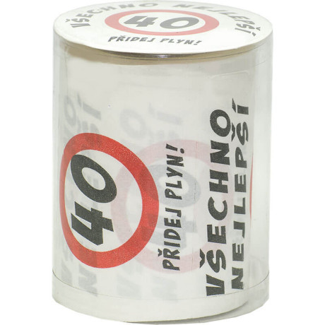 Vtipný toaletný papier k 40 narodeninám