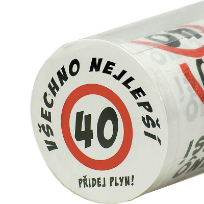 Vtipný toaletný papier k 40 narodeninám
