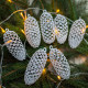 Háčkované vianočné šišky na stromček