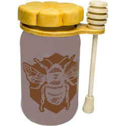 Fľaša na med so včielkou