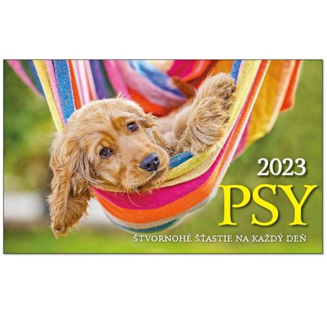 Stolový kalendár Psy 2023