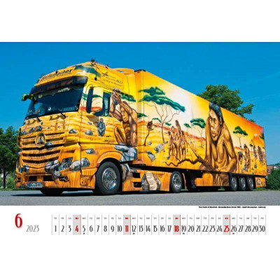 Nástenný kalendár Trucks 2023