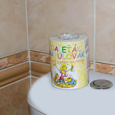 Vtipný toaletný papier gratulovák