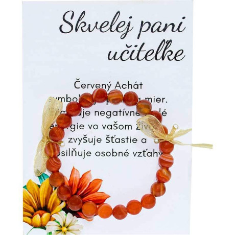 Darček achátový náramok pre učiteľku