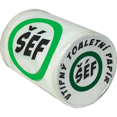 Vtipný toaletný papier pre šéfa