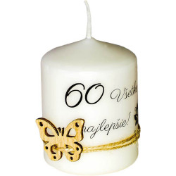 Sviečka na 60 narodeniny – Všetko najlepšie