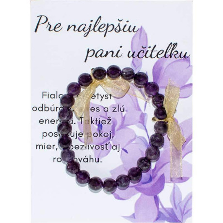 Náramok pre pani učiteľku – darček na koniec školského roka