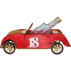 Vtipný darček na 18 narodeniny – auto s fľašou a pohárikmi