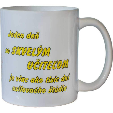 Keramický hrnček pre pána učiteľa