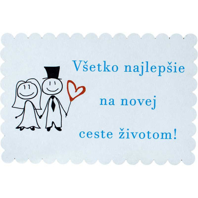 Svadobné blahoželanie – všetko najlepšie na novej ceste životom