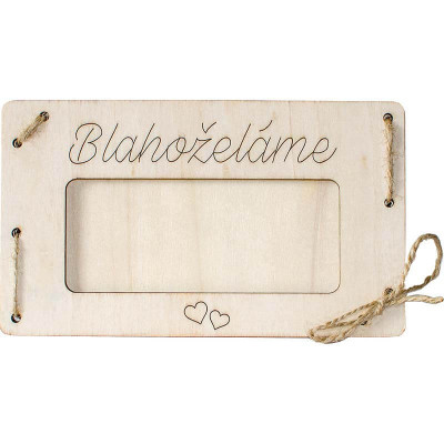 Drevená obálka na peniaze – Blahoželáme