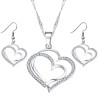 Set šperkov náhrdelník náušnice srdce