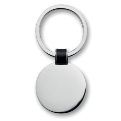 Elegantný okrúhly kovový prívesok na kľúče width=