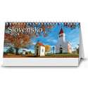 Riadkový stolový kalendár Slovensko 2024