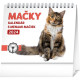 Stolový kalendár Mačky – s menami mačiek 2024
