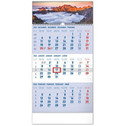 Nástenný 3-mesačný kalendár Tatry 2024 width=