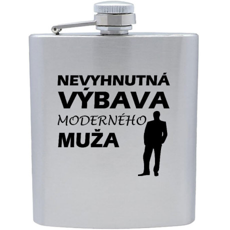 Nevyhnutná výbava moderného muža – nerezová fľaša 175 ml