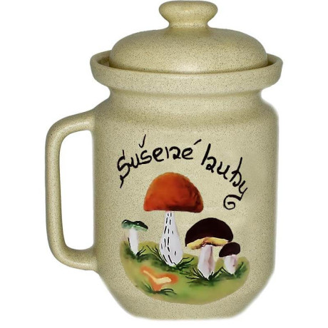 Keramická nádoba na sušené huby
