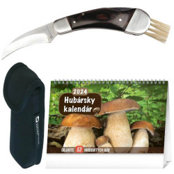Značkový hubársky nožík Schwarzwolf s hubárskym kalendárom