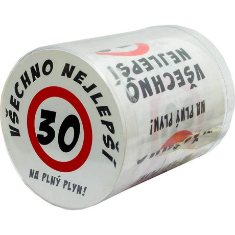 Toaletný papier na 30 narodeniny – všetko najlepšie