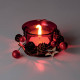 Dekoratívny sklenený svietnik na čajové sviečky – darčekové balenie
