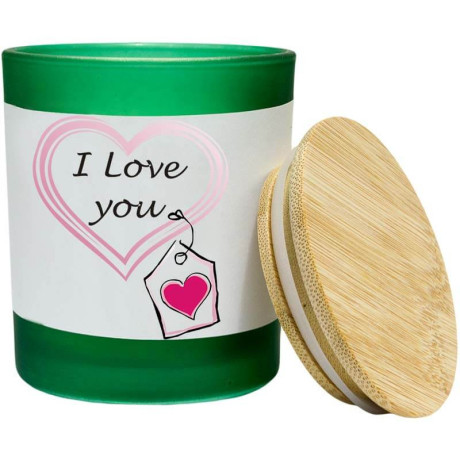 Luxusná sviečka I LOVE YOU s vôňou jazmínu
