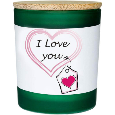Luxusná sviečka I LOVE YOU s vôňou jazmínu
