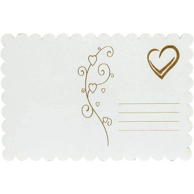 AMOR – drevená pohľadnica s anjelom a textom pre zaľúbených