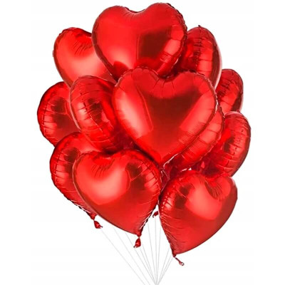 Červený fóliový balón 60 cm