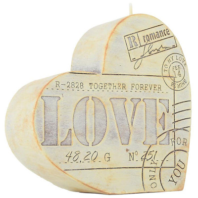 Sviečka srdce - together forever LOVE